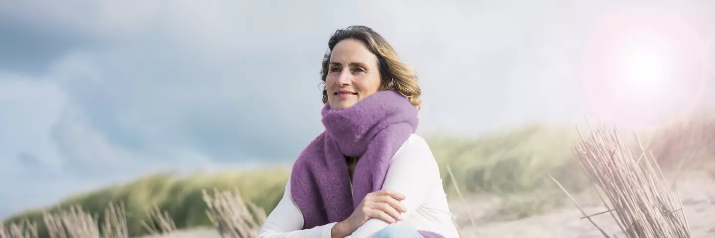 woman on the beach