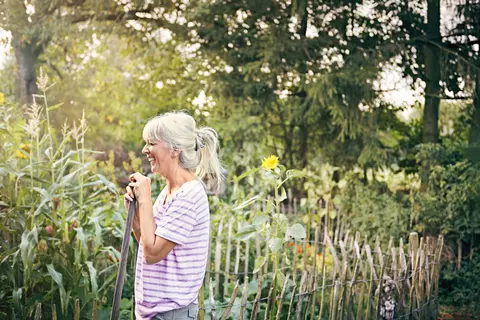 woman in garden 